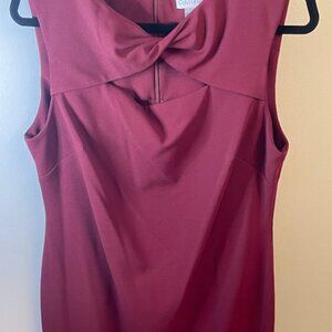 Burgundy Calvin Klein Sheath Dress